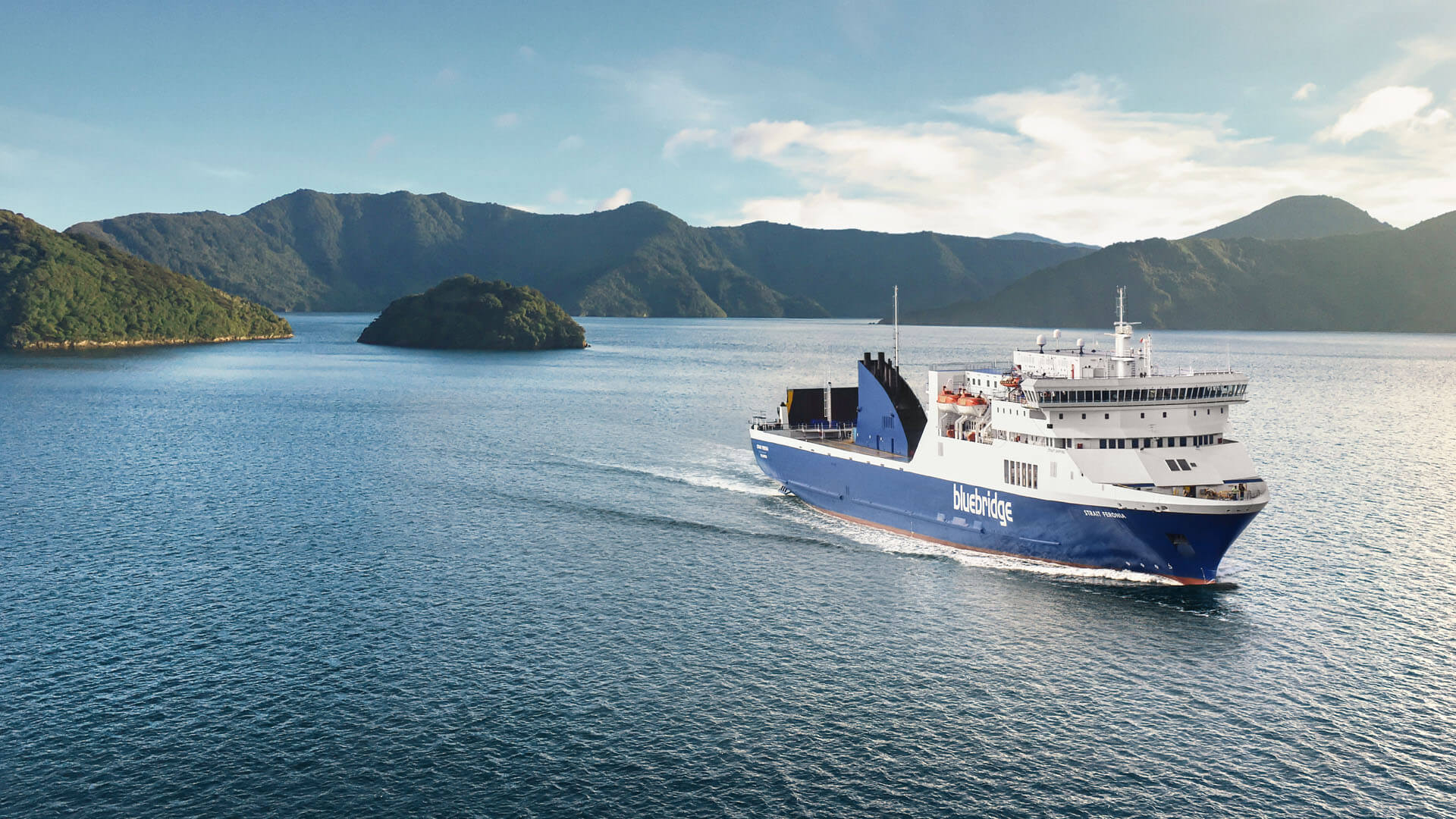 Cross Cook Strait on a Bluebridge ferry