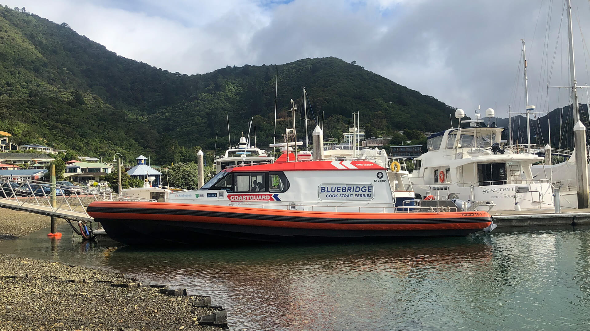 Picton Coastguard boat Sponsored by Bluebridge